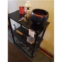 HALL STAND AND CONTENTS