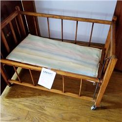 ANTIQUE CHILD'S BABY DOLL CRIB