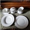 Image 1 : SERVICE FOR 19, FURSTENBERG DIANA FINE CHINA, 1960S