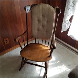 MAHOGANY SPINDLE BACK ROCKER