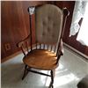 Image 1 : MAHOGANY SPINDLE BACK ROCKER
