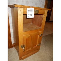 OAK ICE BOX STAND