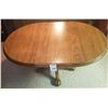 Image 2 : SOLID OAK CLAW FOOT TABLE