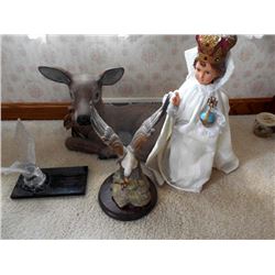 LOT OF RELIGIOUS AND OTHER FIGURINES