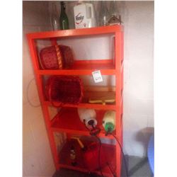METAL RACK AND CONTENTS