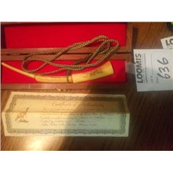VINTAGE TURKEY CALLER/ SIGNED