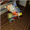 Image 5 : VINTAGE WIND UP SANTA TIN WITH BELL