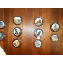 DANBURY MINT COLLECTORS PUPPY PLATES