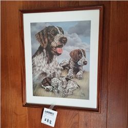 SIGNED FRAMED JOHANN GRAHAM PRINT WILD THING