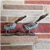 Image 4 : LOT OF 7 HAND PAINTED SCULPTURAL DUCKS