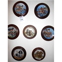 7 PUPPY AND DUCK PLATES/PLAQUES/NUMBERED