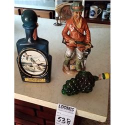 3 JIM BEAM COLLECTIBLE BOTTLES