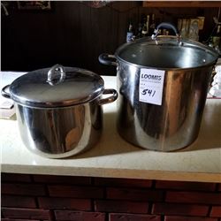 2 STAINLESS KETTLES