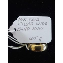 BUNDLE JEWELRY LOT: 10K GOLD FILLED WIRE BAND RING / STERLING SILVER EARRINGS