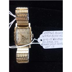 BUNDLE JEWELRY LOT: VINTAGE BULOVA WATCH, MISC JEWELRY & WATCHES