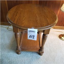 BEAUTIFUL OVAL TOP END TABLE