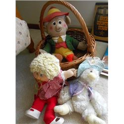 BUNDLE LOT: CABBAGE PATCH KID / PLUSH KEEBLER ELF / CUPID, GIANT PLAYING CARDS, PINS
