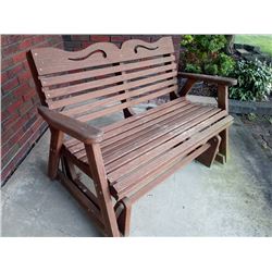 WOOD GLIDER PORCH SWING