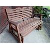 Image 1 : WOOD GLIDER PORCH SWING