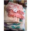 Image 1 : BEAUTIFUL QUILT, VINTAGE LACE TABLECLOTH, AND BLANKET