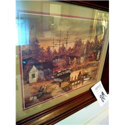 BUNDLE LOT: ANTIQUE FRAMED PRINTS / PHOTOGRAPH