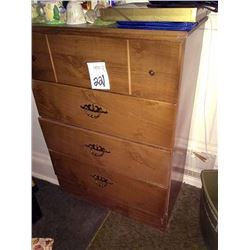 VINTAGE 4 DRAWER WOODEN CHEST