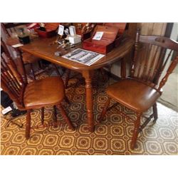 VIRGINIA HOUSE SOLID OAK 5 PC KITCHEN DINING SET