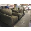 Image 5 : NEW Smith-Sage Sofa, Love Seat and Sofa Chair Set w/ Throw Pillows