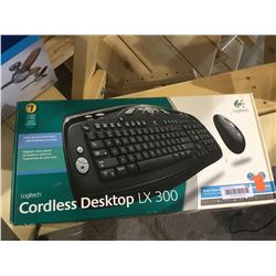 Logitech Cordless Desktop LX 300 Cordless Keyboard and Mouse