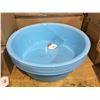 Image 1 : Blue Round Plastic Wash Basins Lot of 6