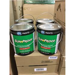 PPG Sun-Proof Exterior House and Trim Paint Flat 72-150XIC Midtone Base (4 x 3.43L)