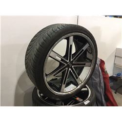 Blaque Diamond 22 x 30 Wheel with performance tire. sold each x 4