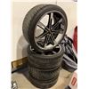 Image 2 : Blaque Diamond 22 x 30 Wheel with performance tire. sold each x 4
