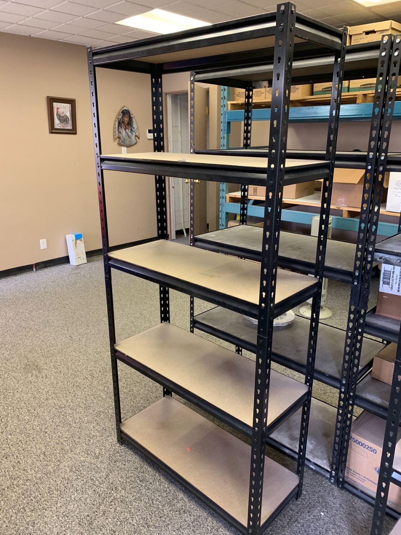 Adjustable Metal Shelving Racking 6ft X 12 X28 Adjustable Metal Shelving Racking 6ft X 12 X28