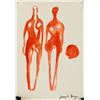 Image 1 : German School Watercolor on Paper Signed Illegibly