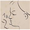 Image 3 : Jean Cocteau French Cubist Ink on Paper