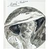 Image 1 : Mata Hari Dutch School Ink on Paper Portrait Woman