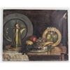 Image 2 : Oil on Canvas Still Fruits Signed H. Peters