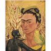 Image 1 : Frida Kahlo Mexican Surrealist Oil on Canvas 1942