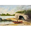 Image 1 : American School Oil on Canvas Signed Bert '13