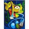 Image 1 : Wifredo Lam Cuban Surrealist Oil on Canvas