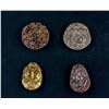 Image 1 : 4 Assorted Chinese Hardstone Carved Pendants