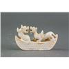 Image 1 : Chinese Archaistic White Hardstone Dragon & Tiger