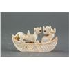 Image 2 : Chinese Archaistic White Hardstone Dragon & Tiger