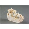 Image 4 : Chinese Archaistic White Hardstone Dragon & Tiger
