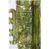 Image 3 : Chinese Archaistic Green Hardstone Censer w/ Cover