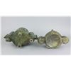 Image 9 : Chinese Archaistic Green Hardstone Censer w/ Cover