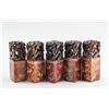 Image 1 : Shoushan Stone Dragon Seal Set of Five