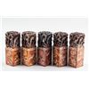 Image 2 : Shoushan Stone Dragon Seal Set of Five