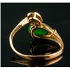 Image 4 : Chinese Imperial 18k Gold Jadeite and Diamond Ring